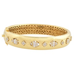 Bracciale con diamanti da 0,70 carati per donna in oro giallo 18 carati Gioielli di pregio