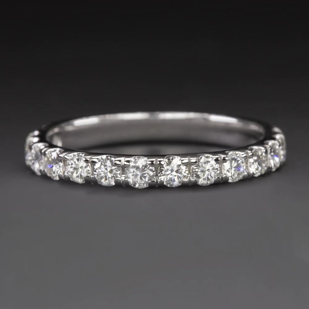 This Ring is a 0.70 Carat Of Diamond Wedding Band Ring Stacking Set in 14k White Gold Natural Classic Very Sleek. The diamond are Round Brilliant Cut and are G-H for Color and VS-SI1 for Clarity.