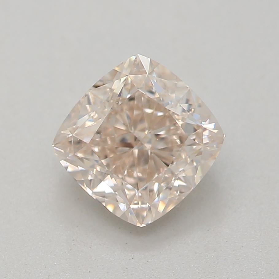 0.70 Carat Light Pinkish Brown Cushion cut diamond VS1 Clarity GIA Certified  For Sale 1