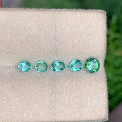 0.70 Carat Natural Loose 5 Piece Paraiba Tourmaline Jewelry Lot From Mozambique