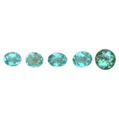 0.70 Carat Natural Loose 5 Piece Paraiba Tourmaline Jewelry Lot From Mozambique