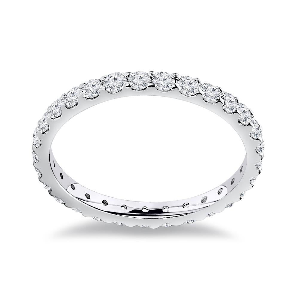 For Sale:  0.70 Carat Natural Round Cut Eternity Diamond Band 4