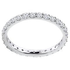 0,70 quilates Diamante natural talla redonda Eternidad