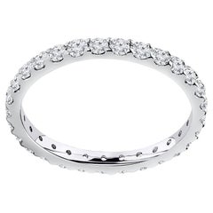 0.70 Carat Natural Round Cut Eternity Diamond Band