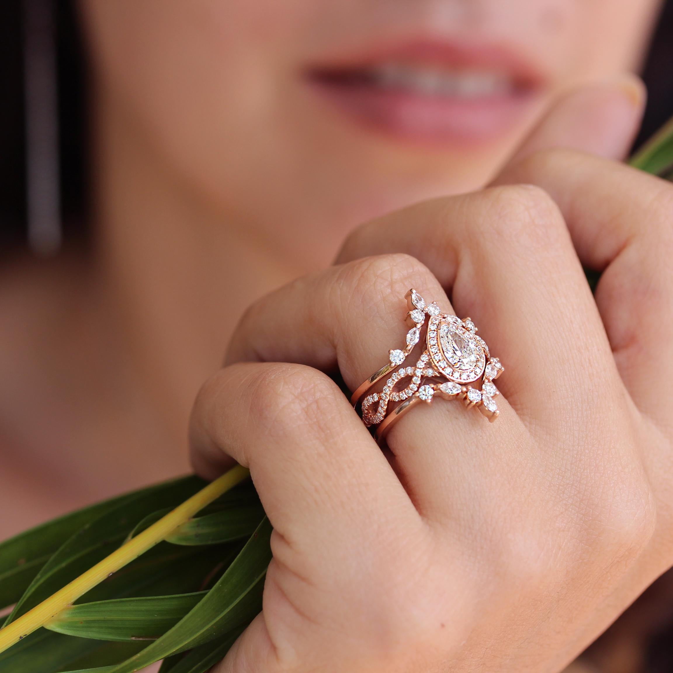 pear shaped ring guard