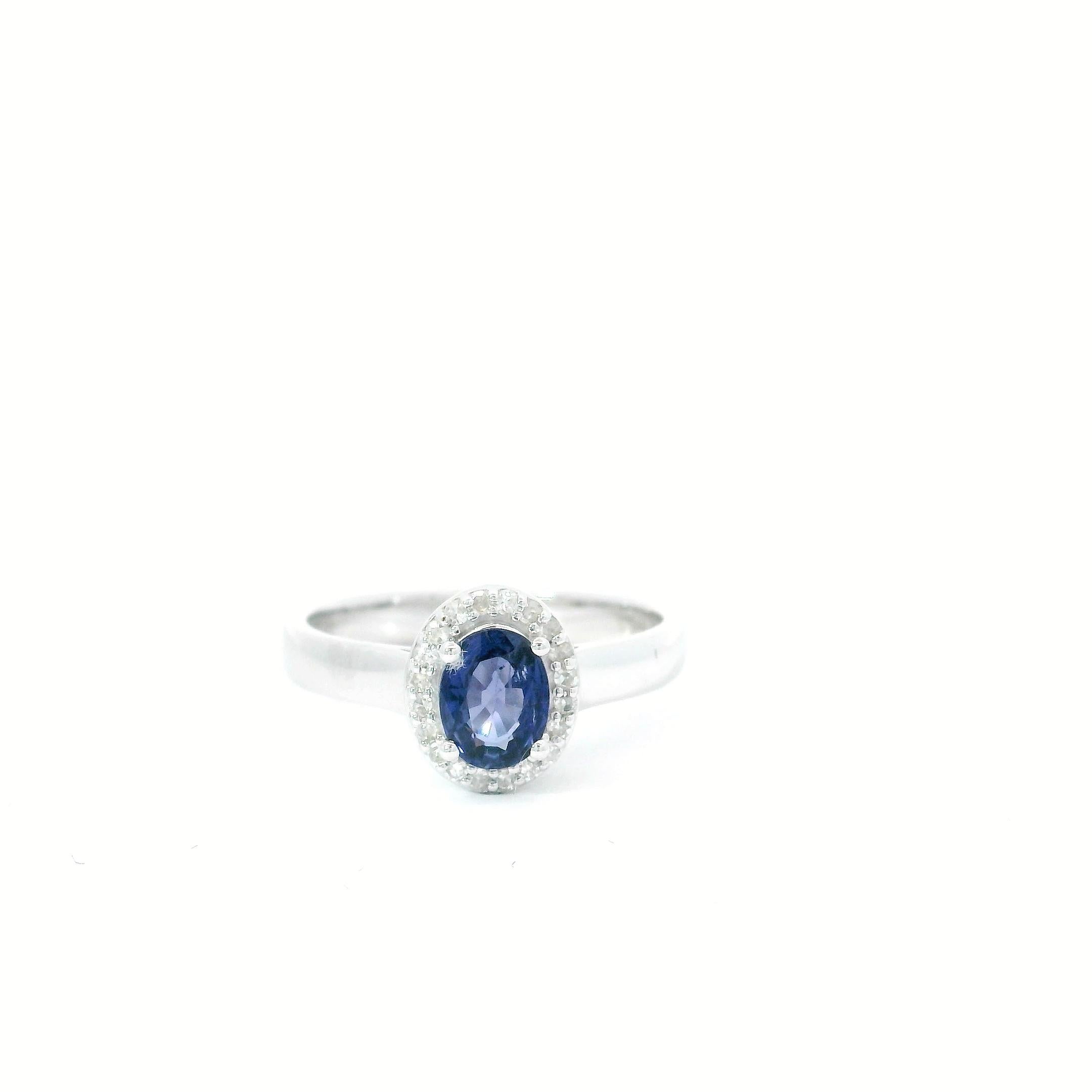 0.70 carats sapphire ring For Sale 2