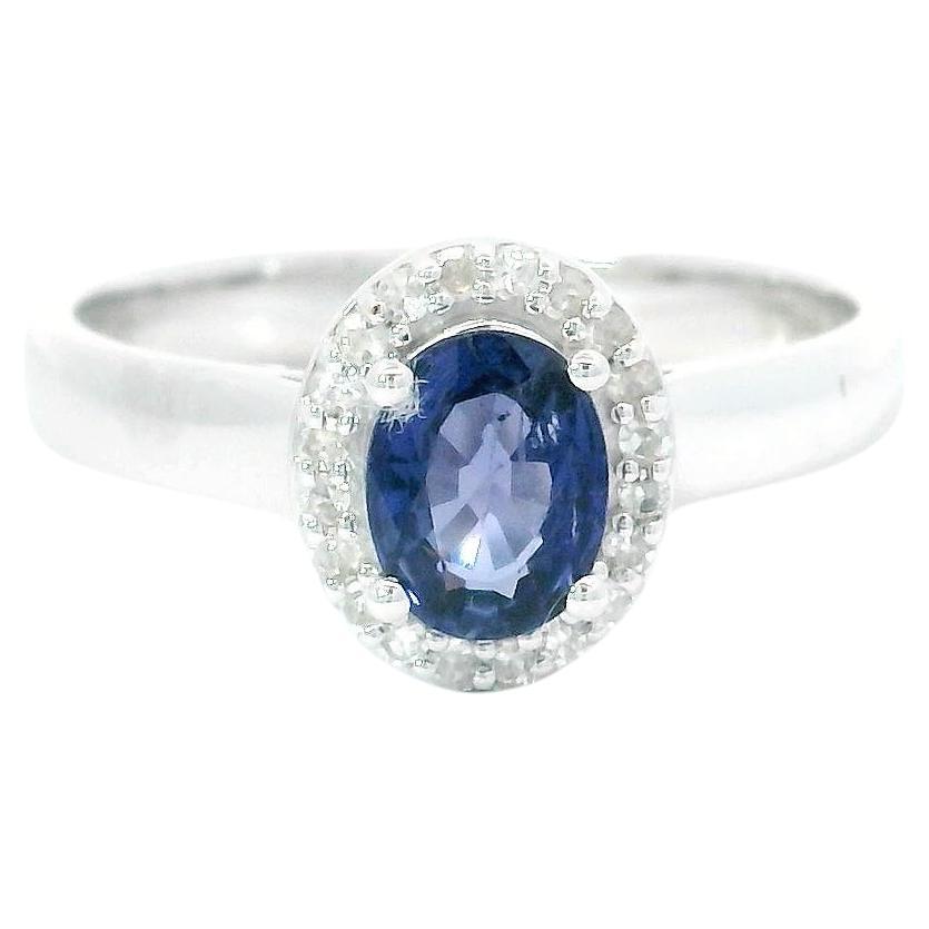 0.70 carats sapphire ring For Sale