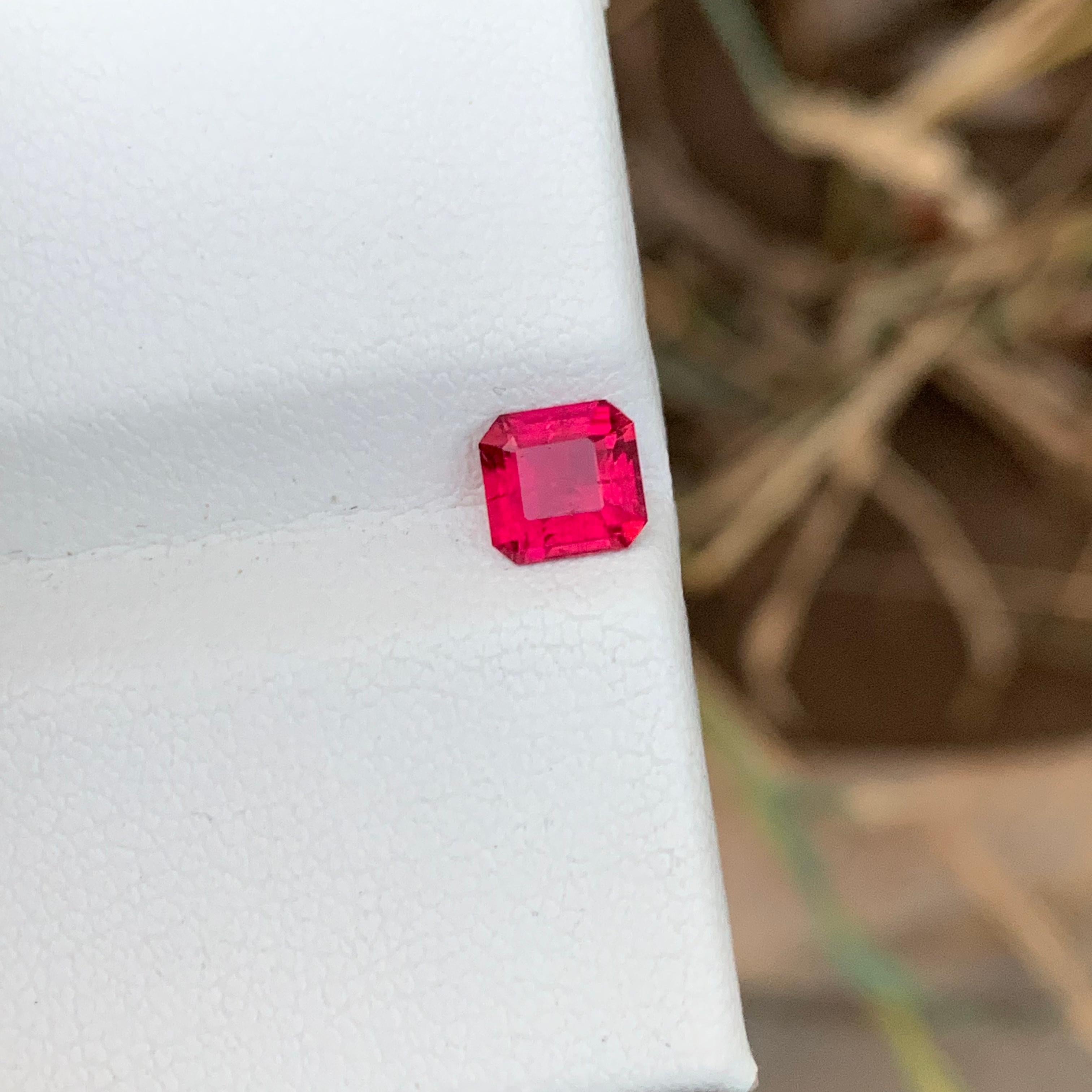 0.70 Cts Natural Pinkish Red Rubellite Tourmaline Ring Gem From Afghanistan For Sale 1
