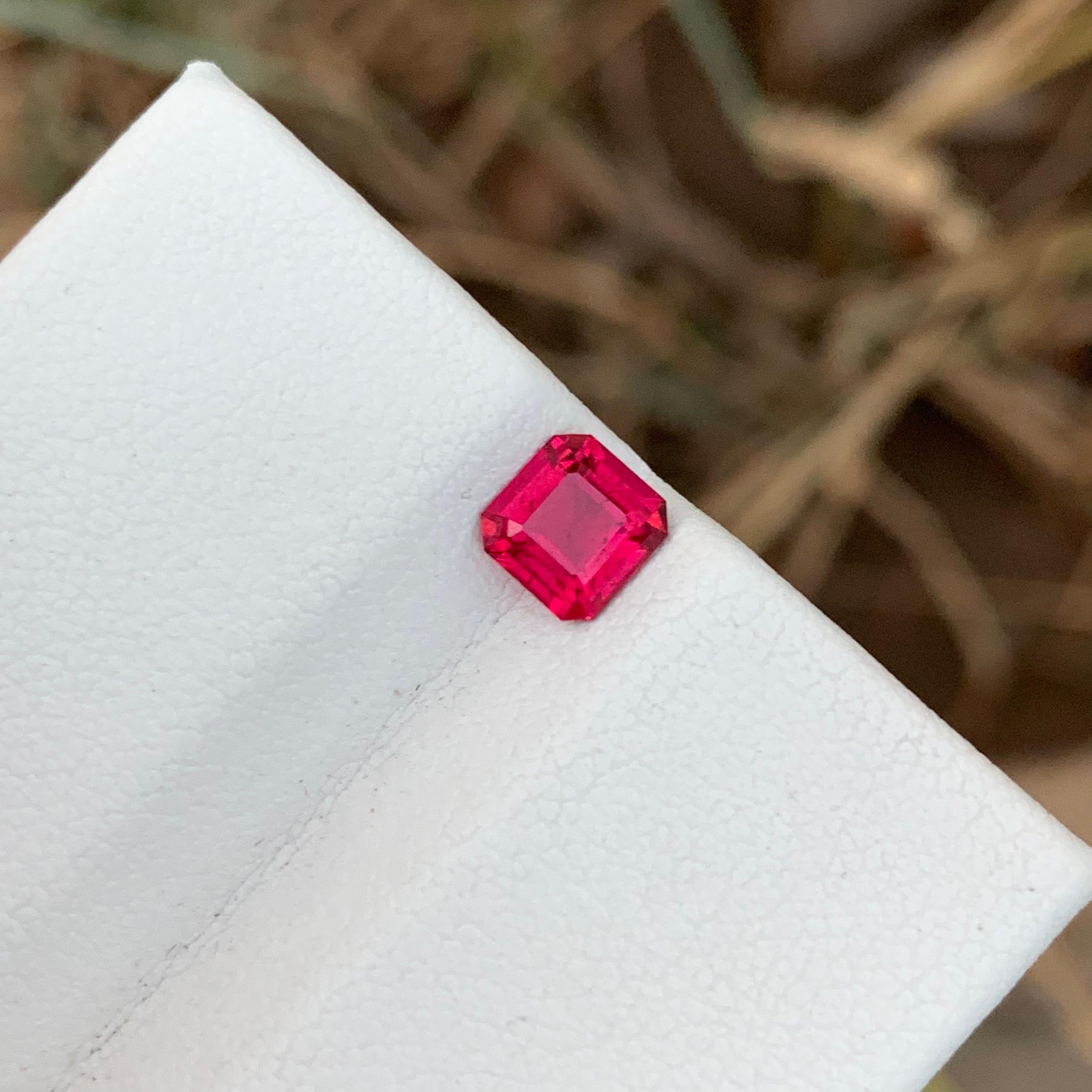 0.70 Cts Natural Pinkish Red Rubellite Tourmaline Ring Gem From Afghanistan For Sale 4