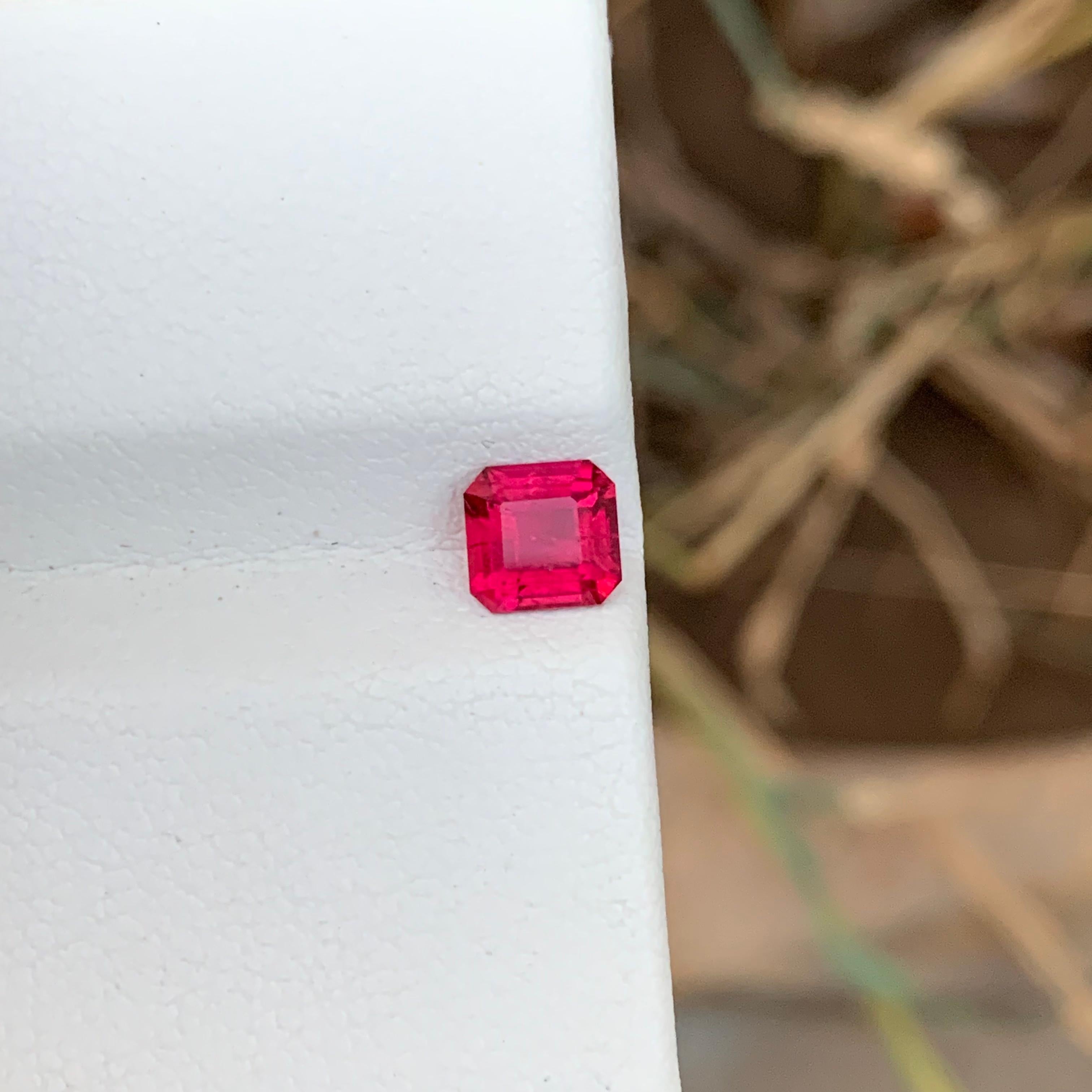 0.70 Cts Natural Pinkish Red Rubellite Tourmaline Ring Gem From Afghanistan  For Sale 1