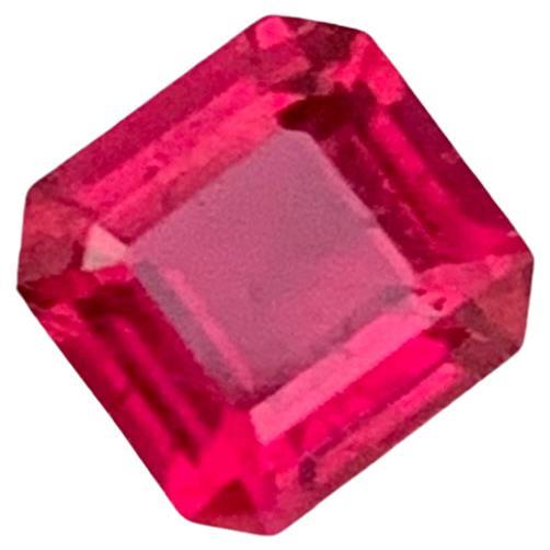 Bague en tourmaline rubellite rouge rosée naturelle de 0,70 carat, pierre précieuse d'Afghanistan 