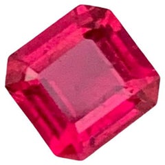Bague en tourmaline rubellite rouge rosée naturelle de 0,70 carat, pierre précieuse d'Afghanistan 