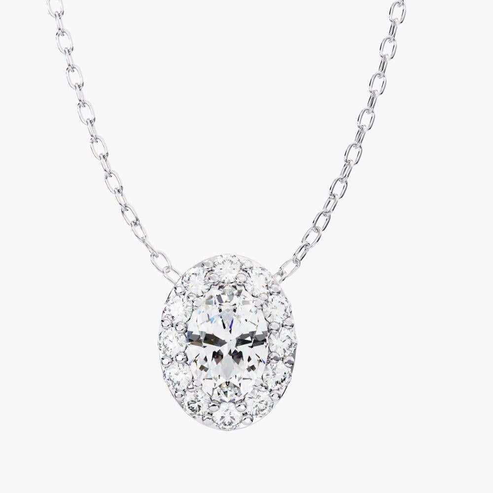 Product Details
Metal Type: 14k Gold
Diamond Type: Natural Diamond
Carat Total Weight (ctw): 0.70 Ctw
Total Diamond Count: 13 Pcs
Diamond Cut: Oval
Diamond Color: Near Colorless 
Diamond Clarity: SI+
Setting Type: Prong Setting
Pendant Height X