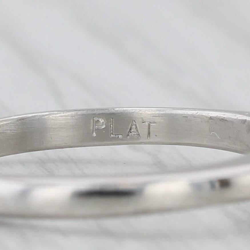 0.70ct Diamantring Platin Rund Solitär Verlobung Größe 6 für Damen oder Herren im Angebot