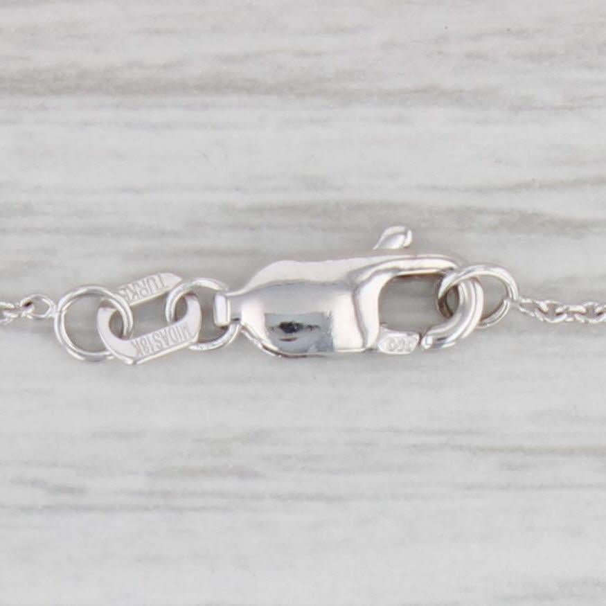 Gemstone Information:
- Natural Diamond -
Carats - 0.70ct 
Cut - Round Brilliant
Color - L
Clarity - VS2
GIA - 2221956442

Metal: 18k White Gold
Weight: 3 Grams 
Stamps: 18k
Style: Cable Chain
Closure: Lobster Clasp
Chain Length: 18