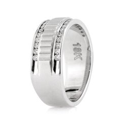0.70ct Round Brilliant Cut Diamond Men's Wedding Band