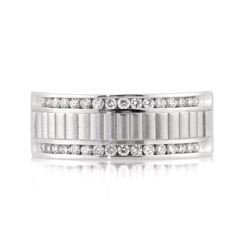 0.70ct Round Brilliant Cut Diamond Men
s Wedding Band For Sale