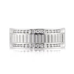 0.70ct Round Brilliant Cut Diamond Men
s Wedding Band