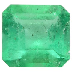 Émeraude verte carrée de 0.70 ct de Colombie