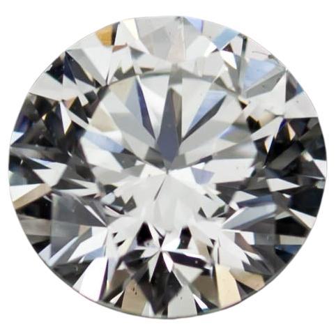 0.71 Carat Loose F / VS2 Round Brilliant Cut Diamond GIA Certified For Sale