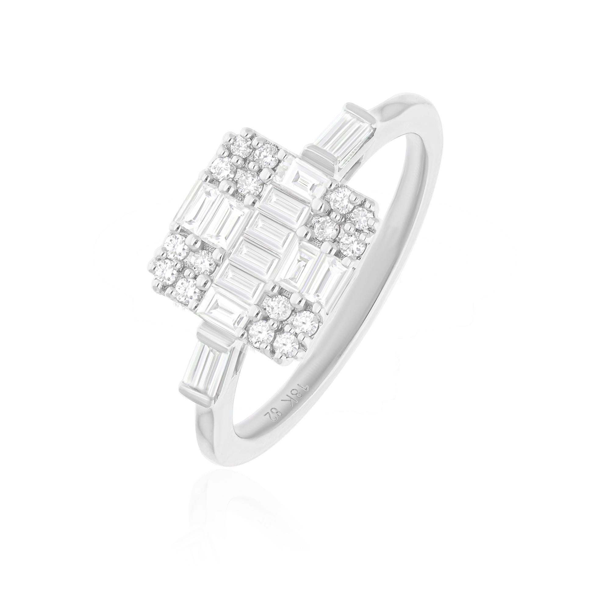 Realizzato in oro a 18 carati, questo squisito anello è impreziosito da 0,71 carati di diamanti scintillanti.

Segui la vetrina di Spectrum Jewels per vedere le ultime collezioni e i pezzi esclusivi. Spectrum Jewels è orgoglioso di essere