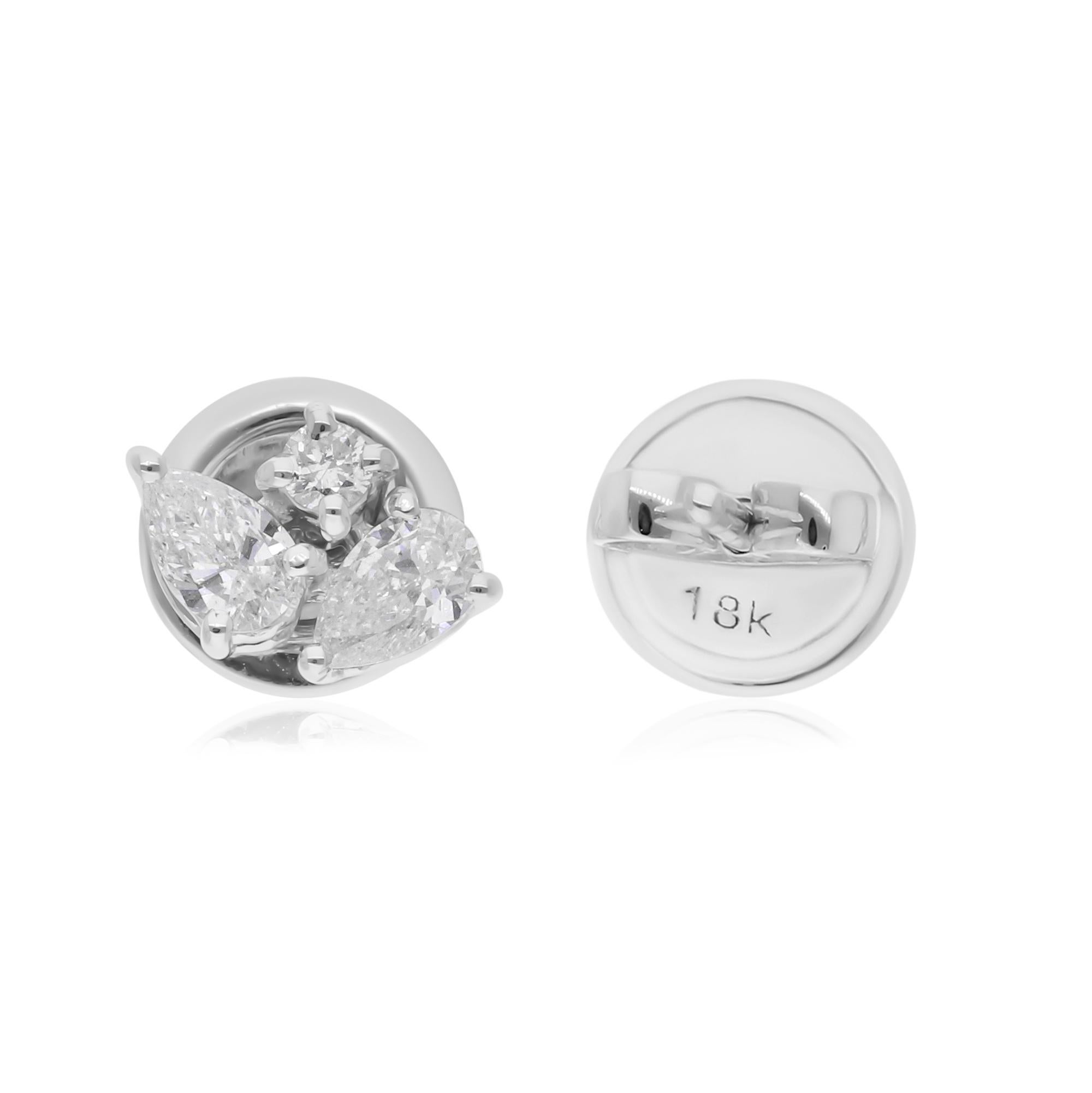 Cast from 14-karat gold, these exquisite earrings are handset with 0.71 carats of sparkling diamonds.

FOLLOW SPECTRUM JEWELS storefront to view the latest collection & exclusive pieces. Spectrum Jewels is proudly rated as a Top Seller on 1stdibs