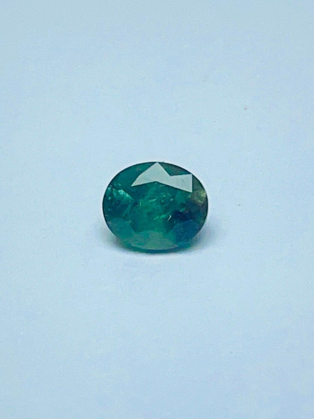 0.71 Ct Rare Russia Alexandrite change to red color from green semi Transparent im Angebot 6
