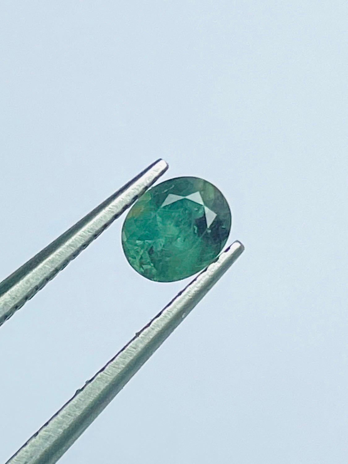 0.71 Ct Rare Russia Alexandrite change to red color from green semi Transparent für Damen oder Herren im Angebot