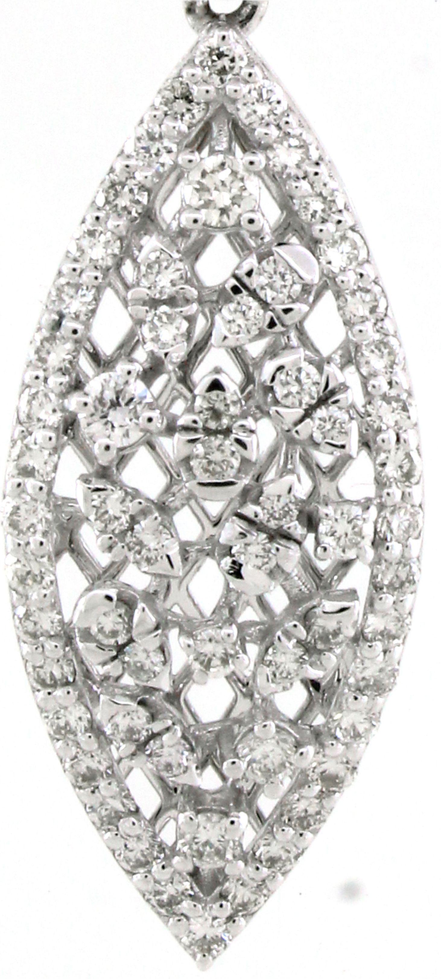 Taille ronde Pendentif en diamant de 0.71 cts en vente