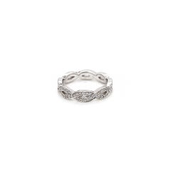 0.71 Carat Ladies Pave-Set Diamond Eternity Band