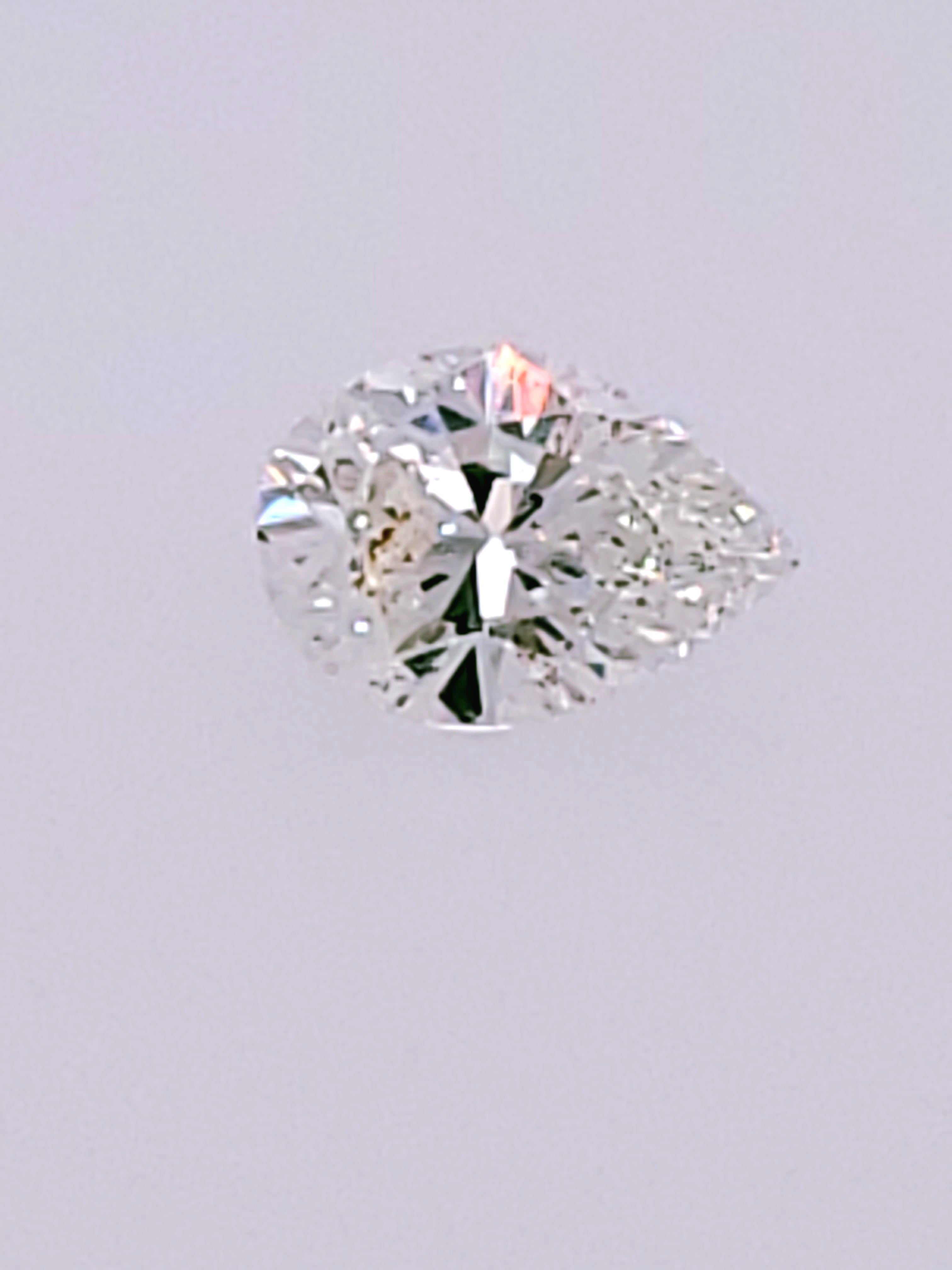 Here is another items pulled from the back of our vault and hasn't seen the light of day for decades.   This 0.71ctt, Pear Shaped Diamond, has a Clarity of SI2-SI3 and a Color of H/I.  It was set in an engagement setting in the past but when the