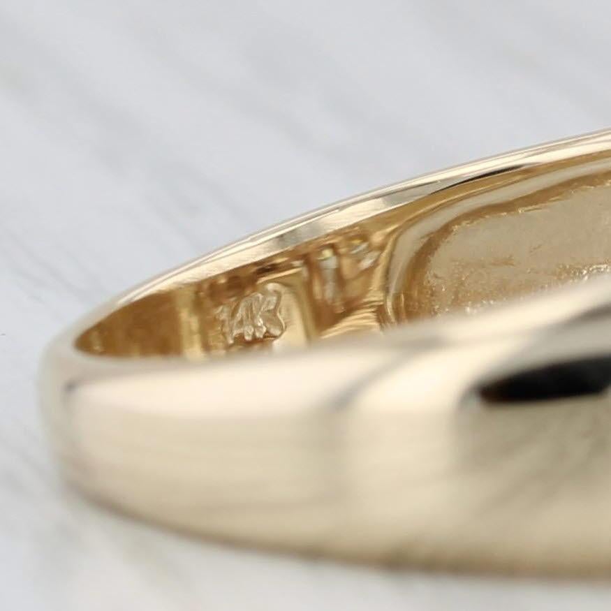 Informationen zu Edelsteinen:
- Natürliche Diamanten -
Karat gesamt -0,71ctw 
Schliff - Marquise Brillant 0,23ct, Runder Brillant 0,48ctw
Farbe - G - I
Reinheit - SI1 - I1

Metall: 14k Gelbgold
Gewicht: 6,6 Gramm 
Briefmarken: 14k
Stirnseite Höhe:
