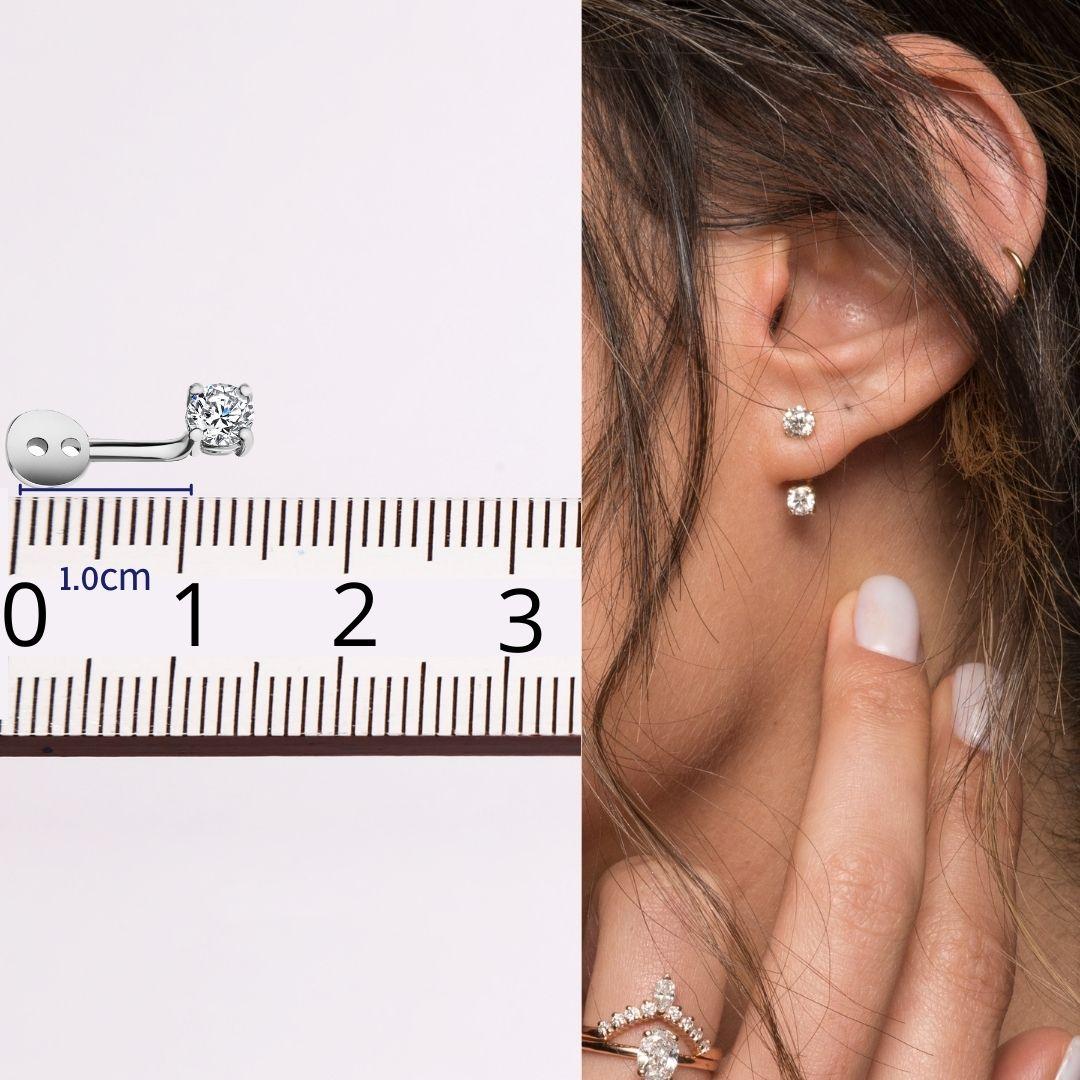 diamond ear jacket earrings