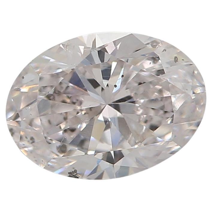 0,72 Karat Hellrosa Ovalschliff I1 Reinheit GIA zertifizierter Diamant