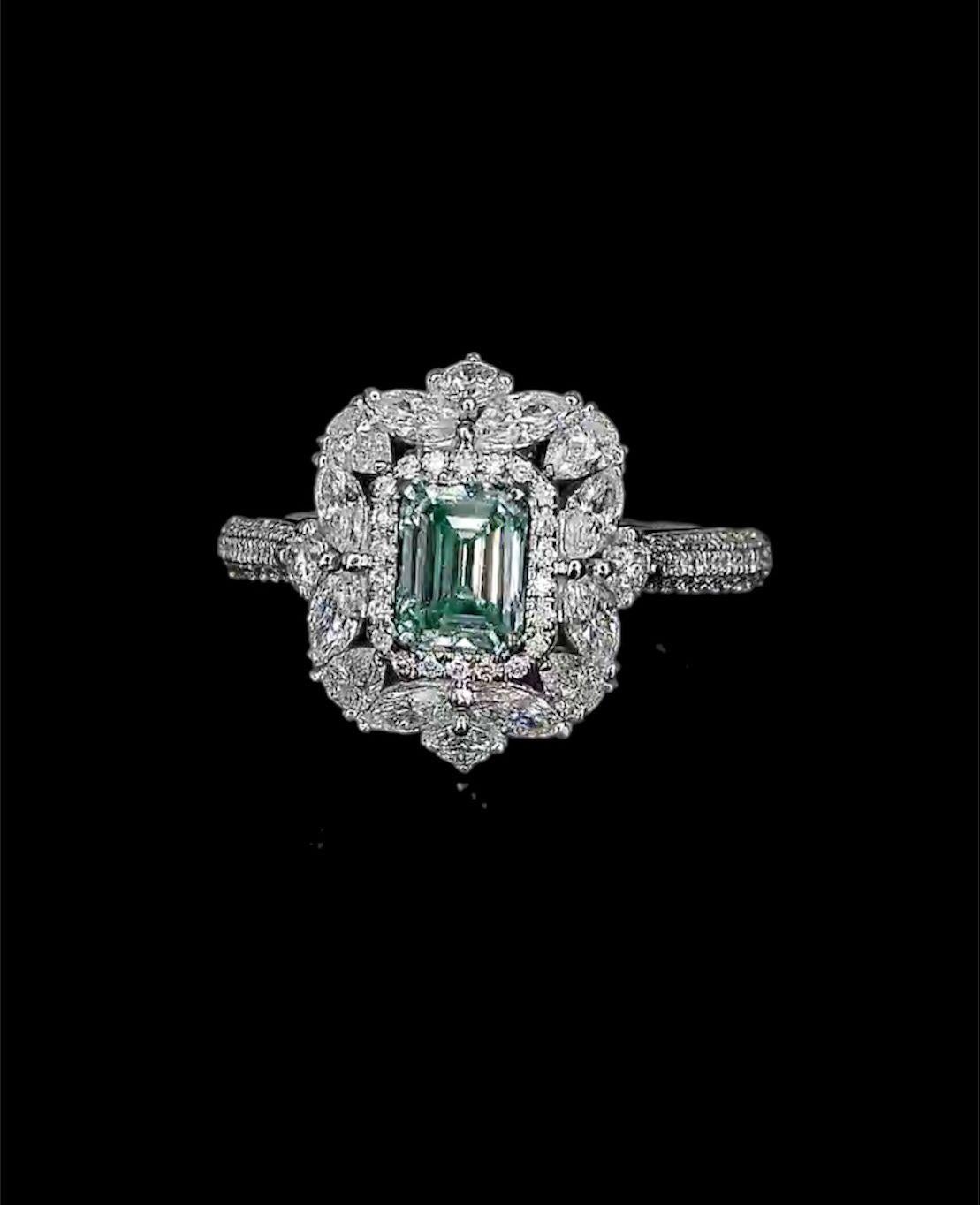 Bague de 0,72 carat, pureté SI1, certifiée GIA en vente 7