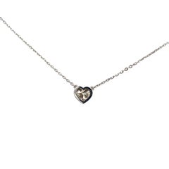 0.72 Carat GIA Heart Shaped Diamond 18 Carat White Gold Necklace