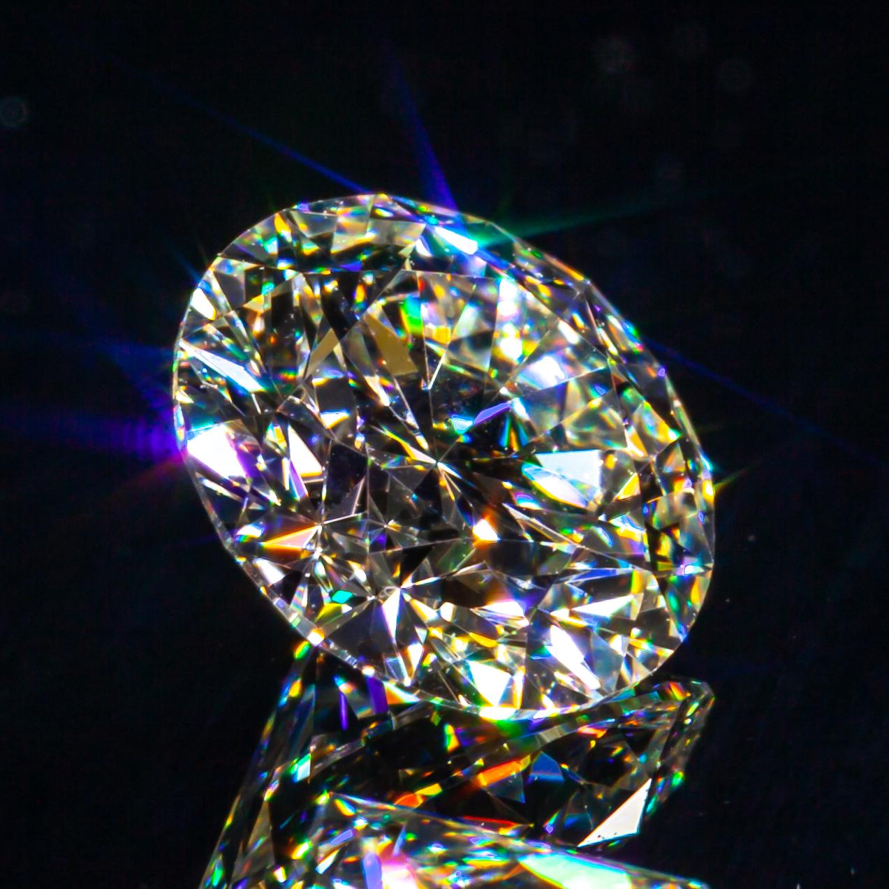 Taille ronde Diamant taille ronde brillant de 0,72 carat non serti J / VVS2 certifié GIA en vente