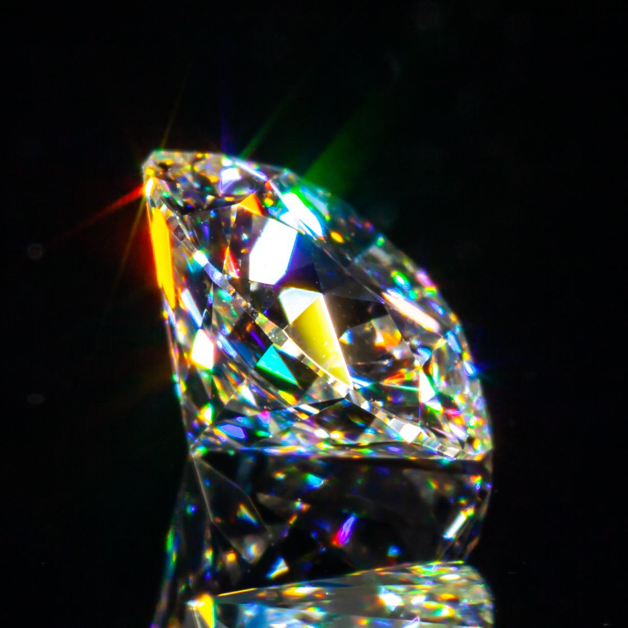 Diamant taille ronde brillant de 0,72 carat non serti J / VVS2 certifié GIA Excellent état - En vente à Sherman Oaks, CA