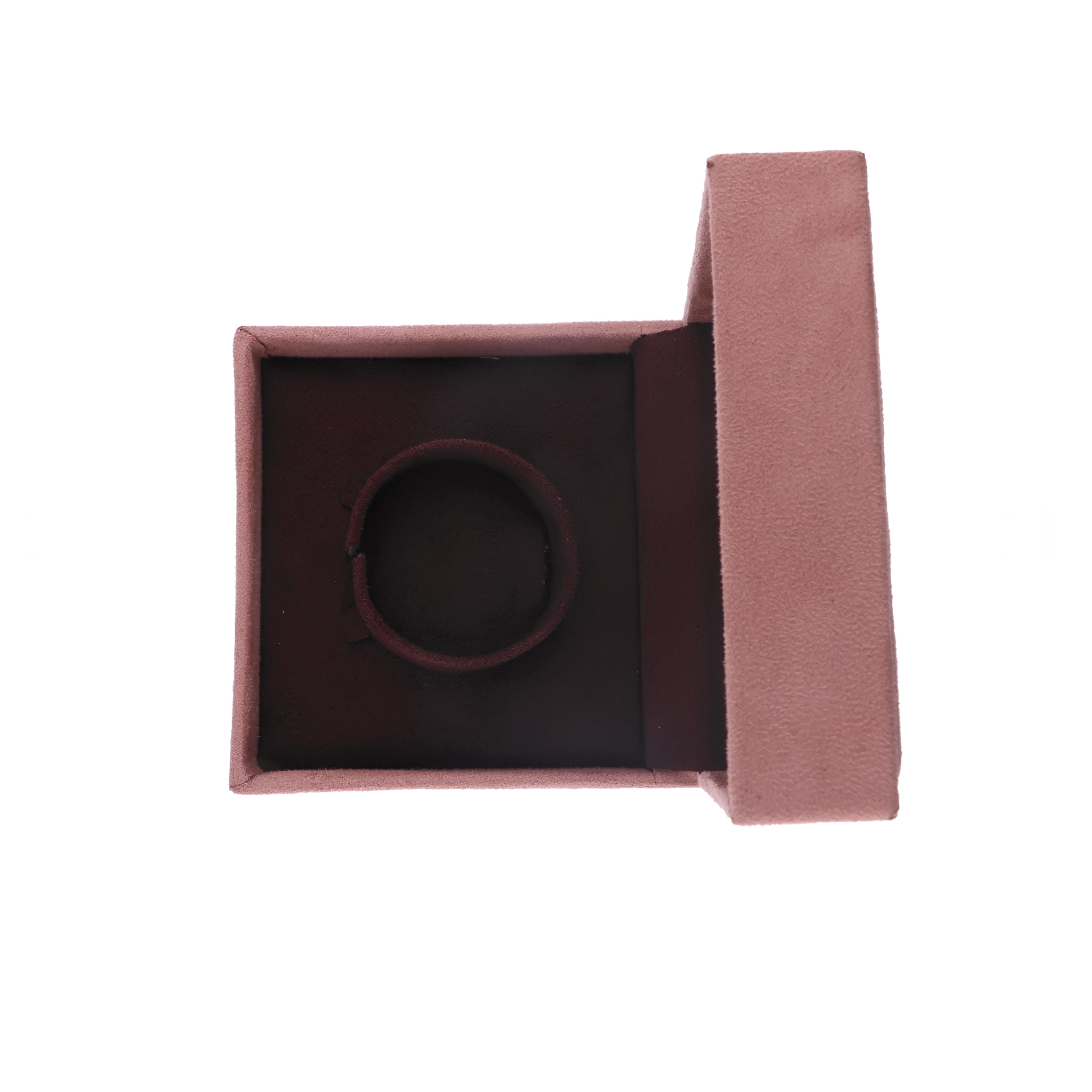 0,72 Karat SI/H Rundschliff-Diamant Burnish Set Armspange Armband 14 Karat Rose Gold im Angebot 3