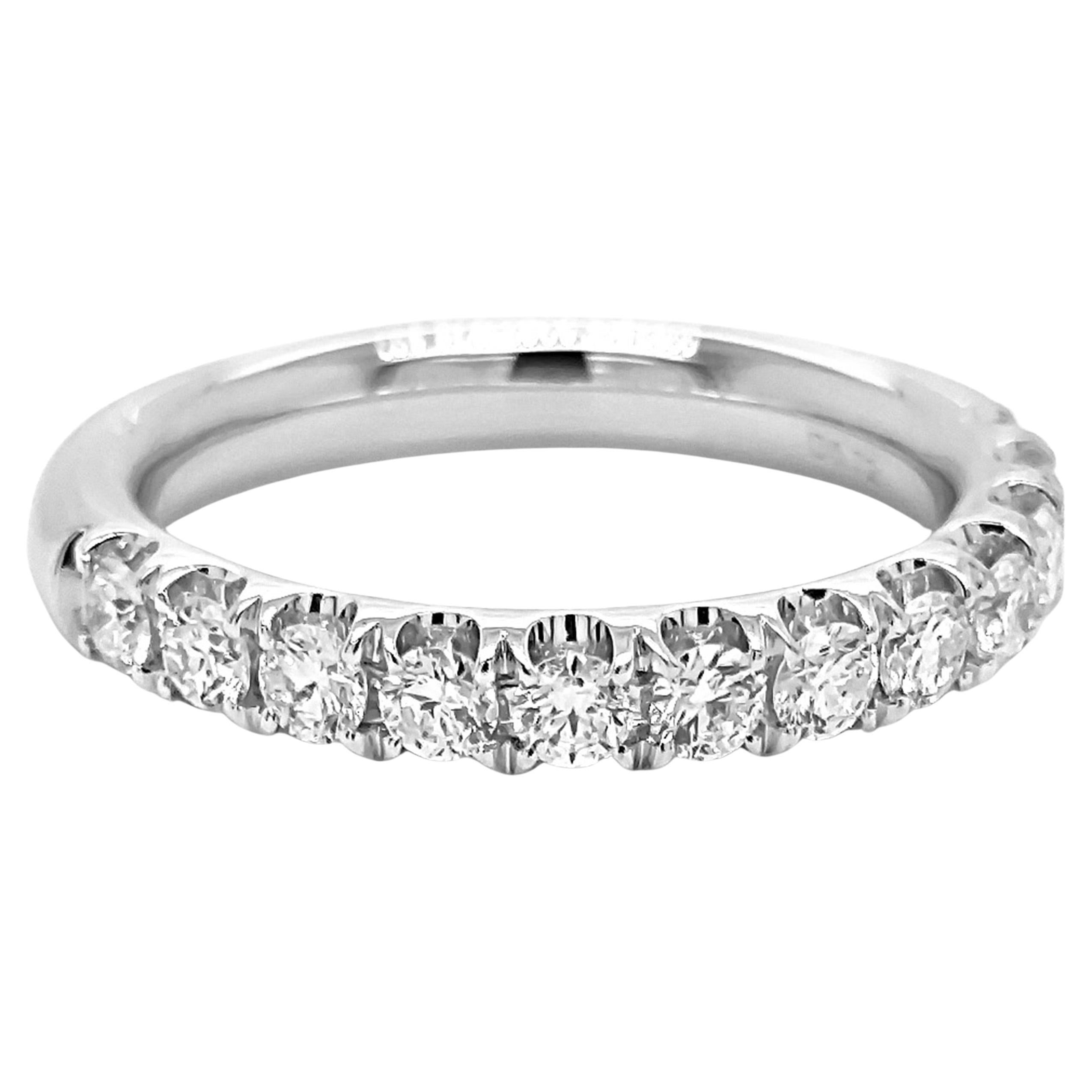 0.72 Carats White Diamond White Gold Ring