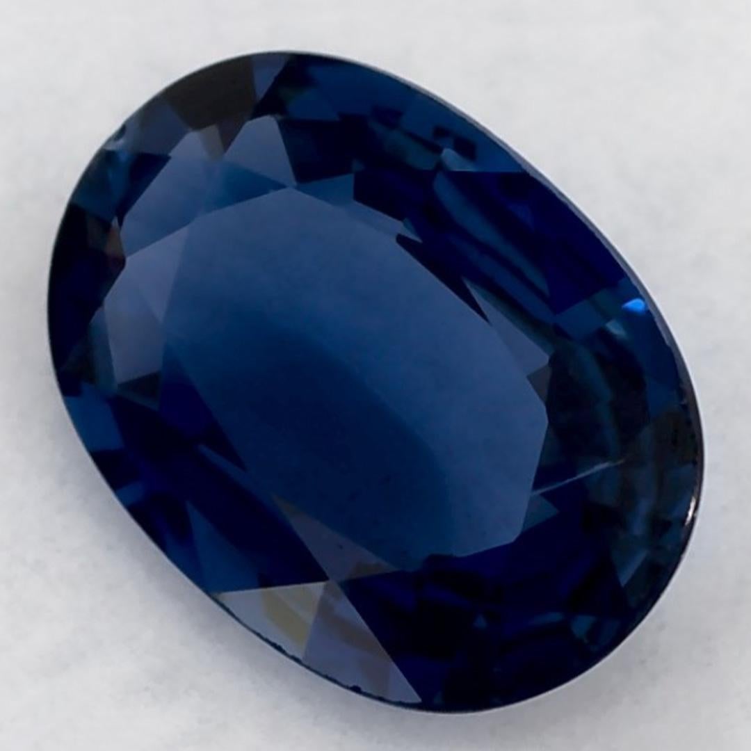 0.72 Karat Blauer Saphir Oval Loser Edelstein (Ovalschliff) im Angebot