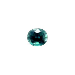 0.72ct Natural Vivid Blue Green Australian Sapphire Oval Cut Gem VVS