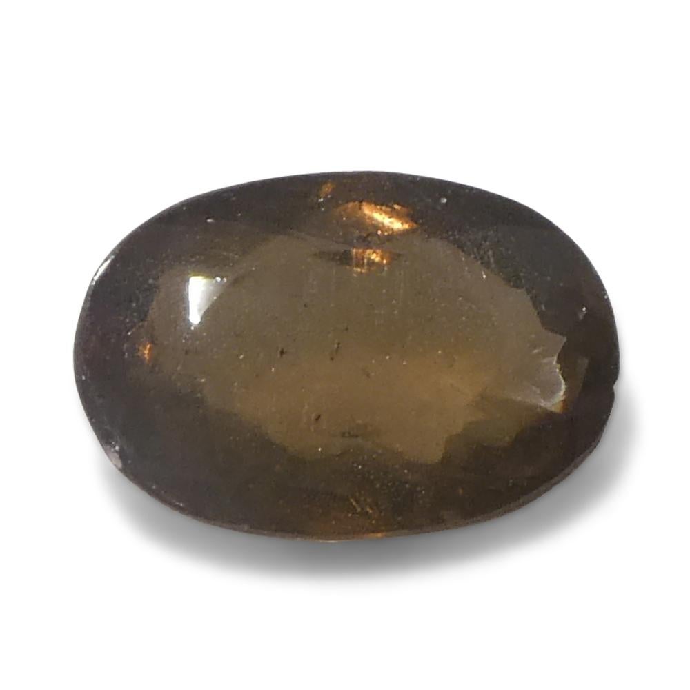 0.72ct Ovaler gelblich grüner bis gelblich brauner Alexandrit aus Sri Lanka im Angebot 6