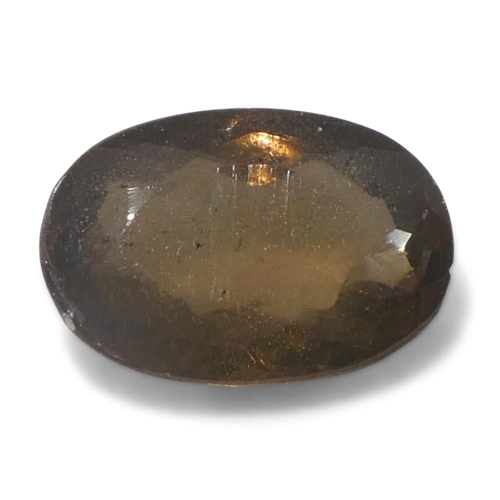 0.72ct Oval Yellowish Green to Yellowish Brown Alexandrite dallo Sri Lanka in vendita 7