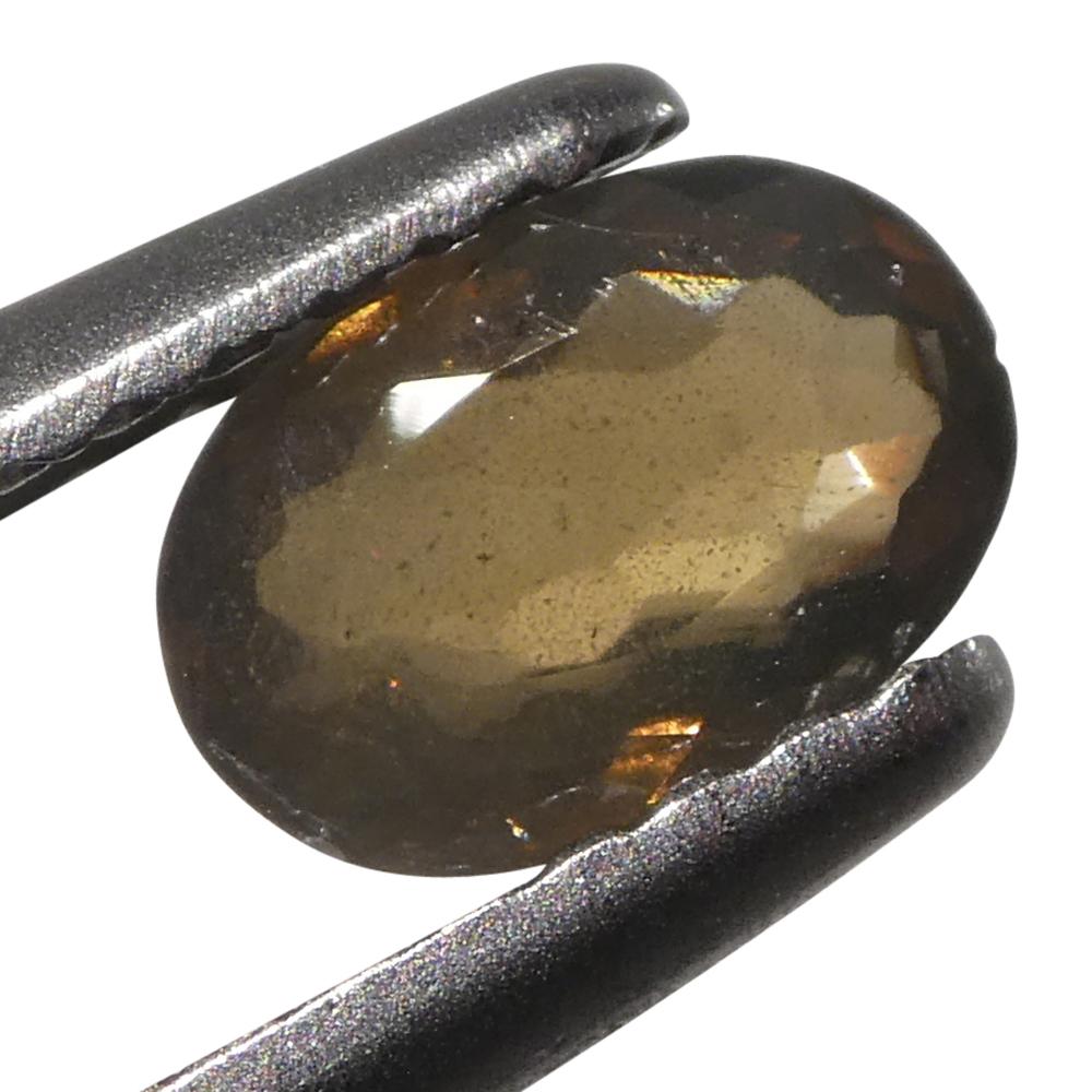 0.72ct Oval Yellowish Green to Yellowish Brown Alexandrite dallo Sri Lanka in vendita 8