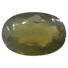0.72ct Ovaler gelblich grüner bis gelblich brauner Alexandrit aus Sri Lanka