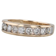 0,72 ctw Pave Diamant-Ehering 14k Gelbgold Größe 7-7.25 Jahrestag-Ring