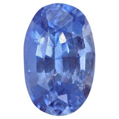 0.73 Carat Petite Natural Unheated Blue Sapphire Loose Gemstone from Sri Lanka