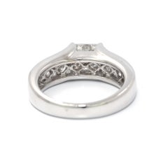0.73 Carat Princess Cut Diamond Engagement Ring