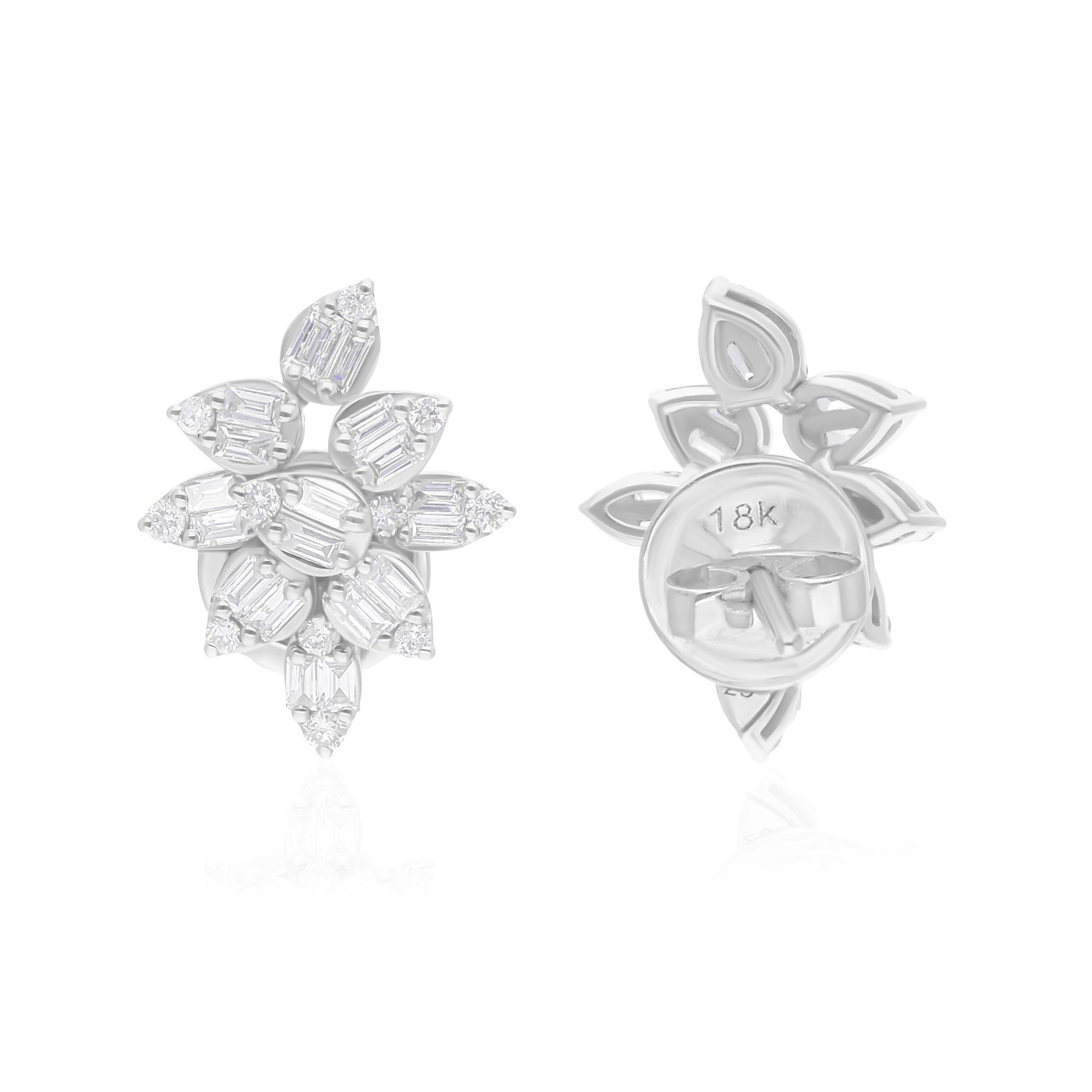 Cast from 18-karat gold, these exquisite earrings are handset with 0.73 carats of sparkling diamonds.

FOLLOW SPECTRUM JEWELS storefront to view the latest collection & exclusive pieces. Spectrum Jewels is proudly rated as a Top Seller on 1stdibs